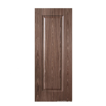 Último diseño Puerta de puerta de madera walunut negra HDF MDF Piel de puerta moldeada de 3.5 mm de espesor